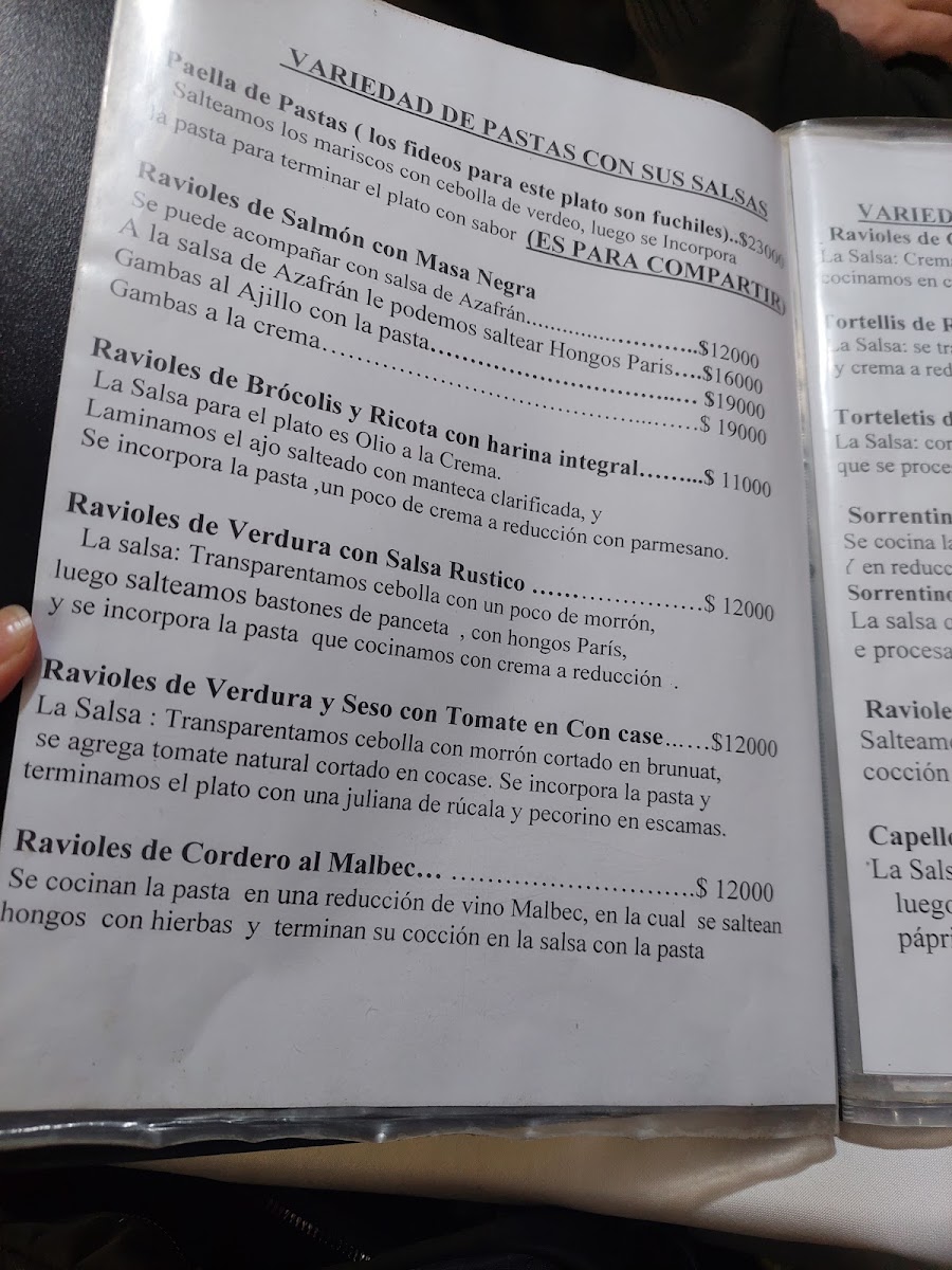 Menu Lo De Cholo - Restaurante De Pastas Con Reservas-8
