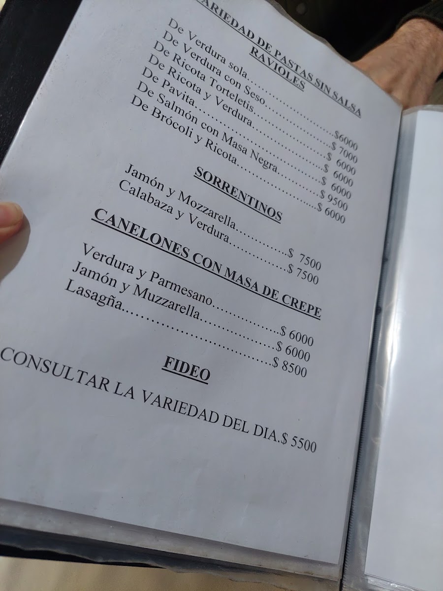 Menu Lo De Cholo - Restaurante De Pastas Con Reservas-9